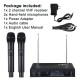 V2020 VHF Wireless Microphone System Cordless Dual Handheld Mic Karaoke Singing V2020 VHF Wireless Microphone System Cordless Dual Handheld Mic Karaoke Singing