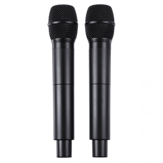 V2020 VHF Wireless Microphone System Cordless Dual Handheld Mic Karaoke Singing V2020 VHF Wireless Microphone System Cordless Dual Handheld Mic Karaoke Singing