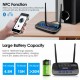 B21 2 In 1 Bypass NFC-enabled bluetooth V5.0 Audio Transmitter Receiver 3.5mm Aux RCA Wireless Audio Adapter Low Latency 80m/262ft Long Range For TV PC Headphone Car Stereo System Home Sound System