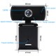 WLSXT-01 1080P HD Widescreen Video Webcam Convenient Live Broadcast PC Camera with Built-In Hd Microphone for MacBook