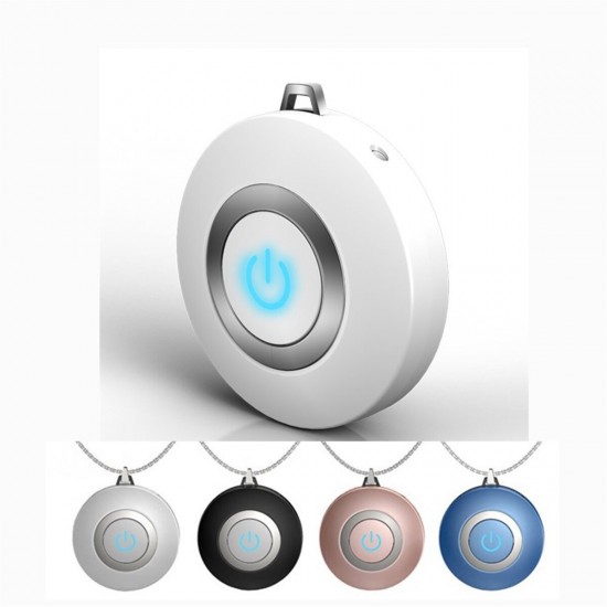 Wearable Air Purifier Necklace Ionizer Ion Generator Odor and Smoke Remover