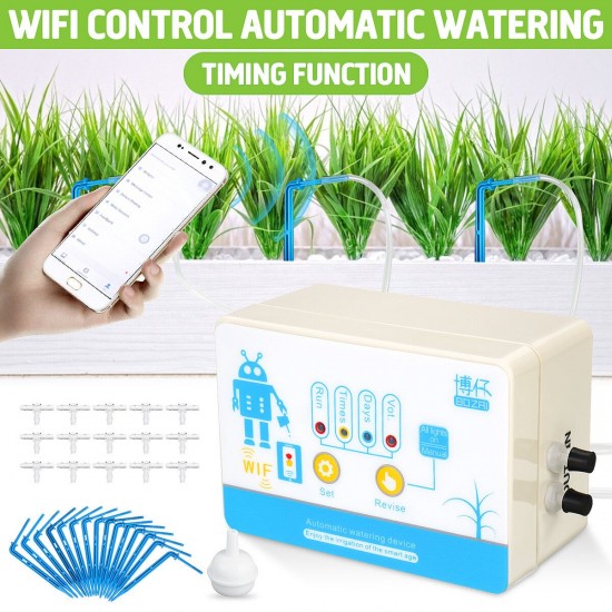 Wifi Control Automatic Watering Device 10m Hose Drip Irrigation Timing System
