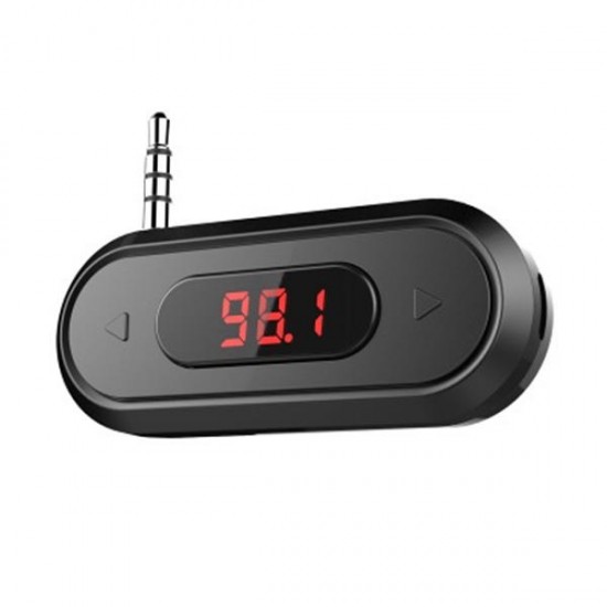 Wireless 3.5mm Hands Free Lcd Display Fm Transimittervs For Moboile Phone