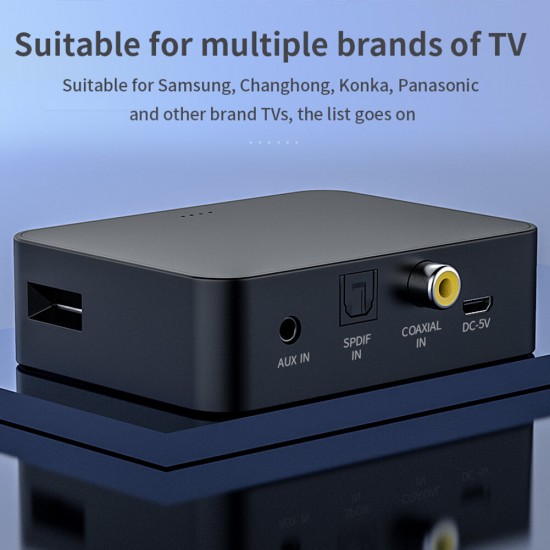 YET-T6 bluetooth V5.0 Audio Transmitter Optical / Coaxial / Aux / TF Card Wireless Audio Adapter For TV PC Speaker YET-T6 bluetooth V5.0 Audio Transmitter Optical / Coaxial / Aux / TF Card Wireless Audio Adapter For TV PC Speaker