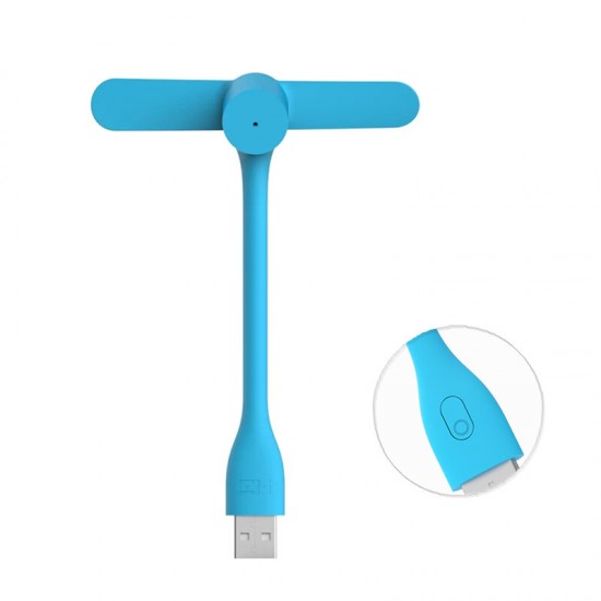 Portable Flexible USB Mini Fan with 3 Speed for Power Bank Laptop from Xiaomi Eco-System