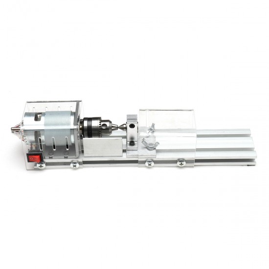 96W Mini DIY Wood Lathe Beads Polisher Machine CNC Machining for Table Woodworking Wood DIY Tool