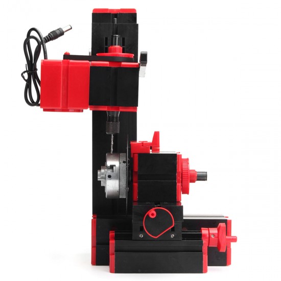 Mini Lathe Bench Drill Machine DIY Woodwork Model Making Tool Lathe Milling Machine Kit