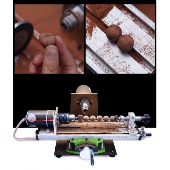 220V Mini Beads Lathe Machine Household Lathe DIY Wood Beads Wood Working Machine Tools