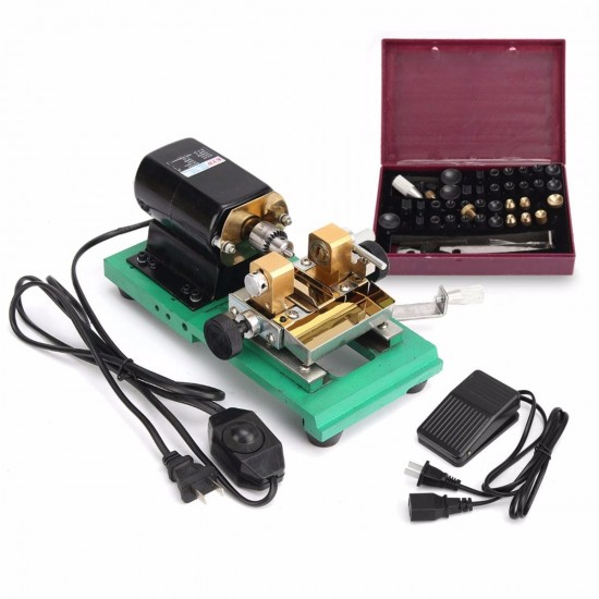 110V 320W Pearl Drilling Holing Machine Driller Set Beads Making ewelry Punch Tool Lathe