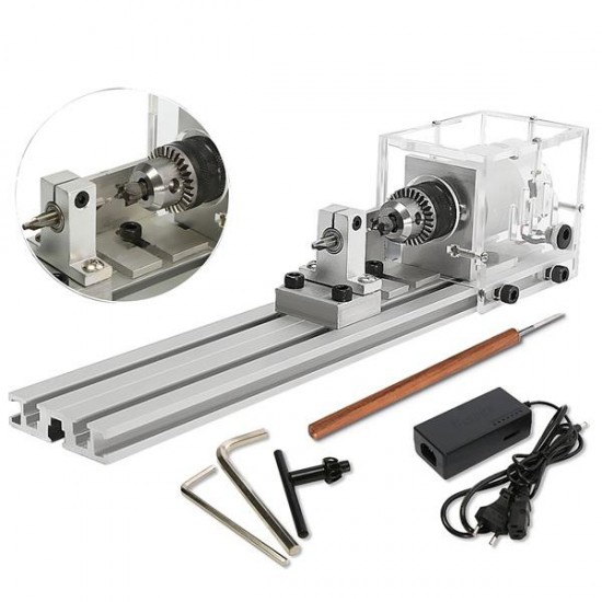 80W DC 24V Mini Lathe Beads Machine Woodworking DIY Lathe Standard Set 80W DC 24V Mini Lathe Beads Machine Woodworking DIY Lathe Standard Set