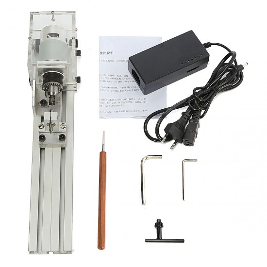 80W DC 24V Mini Lathe Beads Machine Woodworking DIY Lathe Standard Set 80W DC 24V Mini Lathe Beads Machine Woodworking DIY Lathe Standard Set