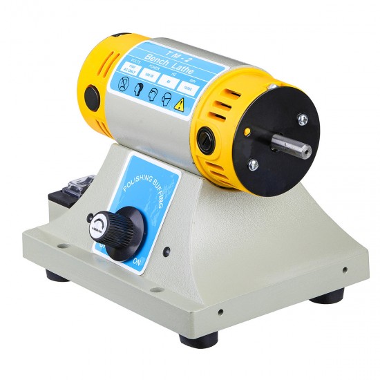 US/EU 350W Adjustable Speed Mini Polishing Machine For Dental Jewelry Motor Lathe Bench Grinder Kit