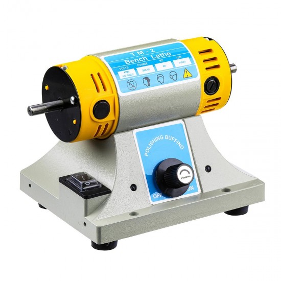 US/EU 350W Adjustable Speed Mini Polishing Machine For Dental Jewelry Motor Lathe Bench Grinder Kit