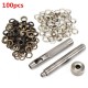 100pcs 8mm Copper Eyelets Hollow Leather Craft Belt Punch Tools Kit 100pcs 8mm Copper Eyelets Hollow Leather Craft Belt Punch Tools Kit