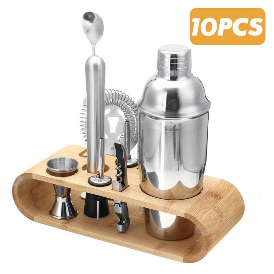 1/10/12PCS 750ml Stainless Steel Cocktail Shaker Mixer Drink Set Bartender Bar Tool