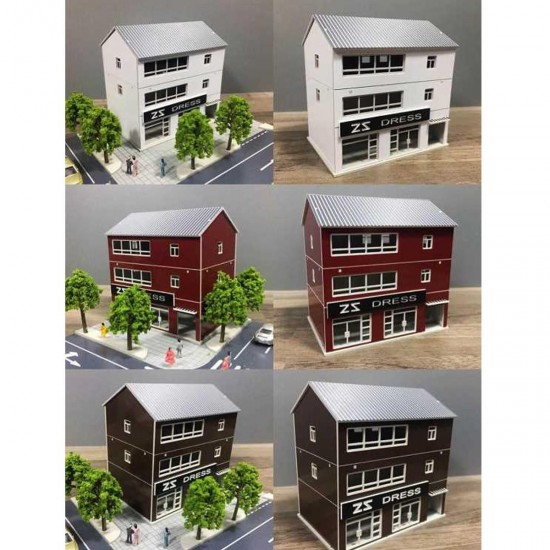 1/150 Outland Building Model N Scale Gauge Scene Story Dress Store Modern House