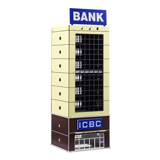 1/150 Outland Model Modern Building Bank N Scale FOR GUNDAM Gifts