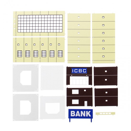 1/150 Outland Model Modern Building Bank N Scale FOR GUNDAM Gifts