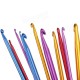 11pcs Aluminum Crochet Lead Hooks Colorful Knitting Needle Craft Kit