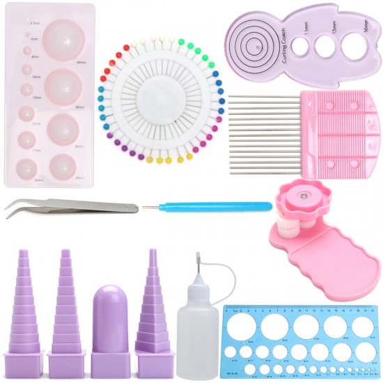 11pcs Paper Board Mould Crimper Comb Ruler Pins Tools Set DIY Craft Kit 11pcs Paper Board Mould Crimper Comb Ruler Pins Tools Set DIY Craft Kit