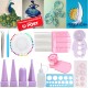 11pcs Paper Board Mould Crimper Comb Ruler Pins Tools Set DIY Craft Kit 11pcs Paper Board Mould Crimper Comb Ruler Pins Tools Set DIY Craft Kit