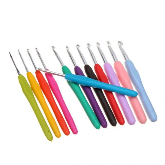 12 Crochets Hooks Kit Yarn Knitting Needle DIY Household Sewing Tool With Bag 12 Crochets Hooks Kit Yarn Knitting Needle DIY Household Sewing Tool With Bag