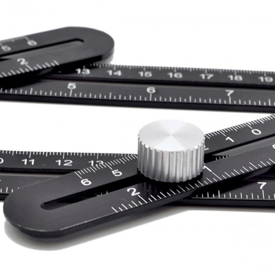 12 Fold Adjustable Multi Angle Ruler Measure Folding Position Tile Hole Locator 12 Fold Adjustable Multi Angle Ruler Measure Folding Position Tile Hole Locator