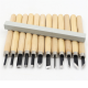 12Pcs Wood Carving Tool Set Chisels Cutter Woodcut Woodworking Arts Craft Kit