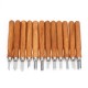 12Pcs Wood Carving Tool Woodcut Steel Hand Cutter Whetstone Set SK2 Cutter DIY Tool