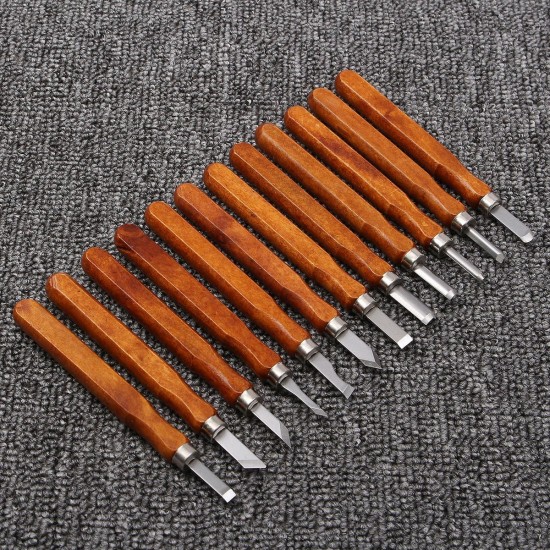 12Pcs Wood Carving Wood Working Hand Chisel Set Professional Lathe Gouges Tool 12Pcs Wood Carving Wood Working Hand Chisel Set Professional Lathe Gouges Tool