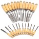 12Pcs Wood Working Wood Carving Hand Chisel Professional Gouges Tool Set