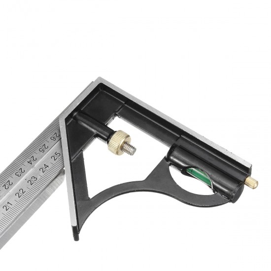 12'' 300mm Combination Square Protractor Level Measure Measuring Angle Ruler Set