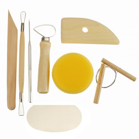 13Pcs/38Pcs/61Pcs Pottery Clay Sculpting Wax Carving Pottery Modeling Tool Set