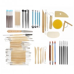 13Pcs/38Pcs/61Pcs Pottery Clay Sculpting Wax Carving Pottery Modeling Tool Set