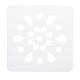 13x13cm 16Pcs White Plastic Mandala Paint Tray Openwork Painting Template