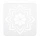 13x13cm 16Pcs White Plastic Mandala Paint Tray Openwork Painting Template