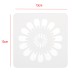 13x13cm 16Pcs White Plastic Mandala Paint Tray Openwork Painting Template