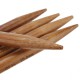 15 Sizes Bamboo Handle Carbonized Knitting Needle