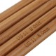 15 Sizes Bamboo Handle Carbonized Knitting Needle