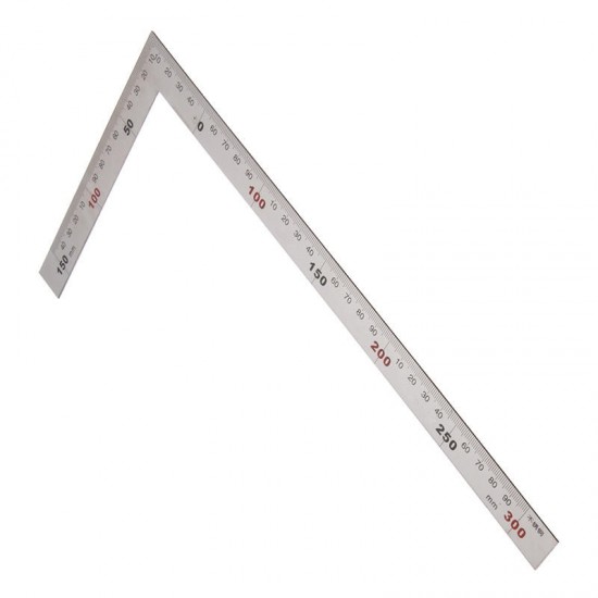 150 x 300mm Metric Square Ruler Stainless Steel 90 Degree Angle Corner Ruler 150 x 300mm Metric Square Ruler Stainless Steel 90 Degree Angle Corner Ruler