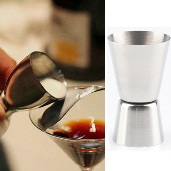 15/30ml Stainless Steel Measure Cup Drink Shot Ounce Jigger Bar Mixed Cocktail Tool