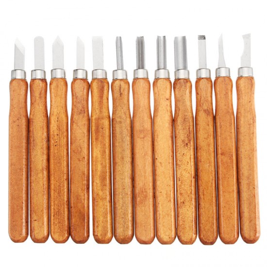 15Pcs Carbon Steel Wood Carving Tools Kit Wood Carving Chisel Set for DIY Woodworking Graver