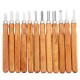 15Pcs Carbon Steel Wood Carving Tools Kit Wood Carving Chisel Set for DIY Woodworking Graver