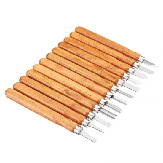 15Pcs Carbon Steel Wood Carving Tools Kit Wood Carving Chisel Set for DIY Woodworking Graver