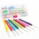 16 Sizes Aluminum Sweater Scarf Hat Crochet Hooks DIY Craft Knitting Needle Kits