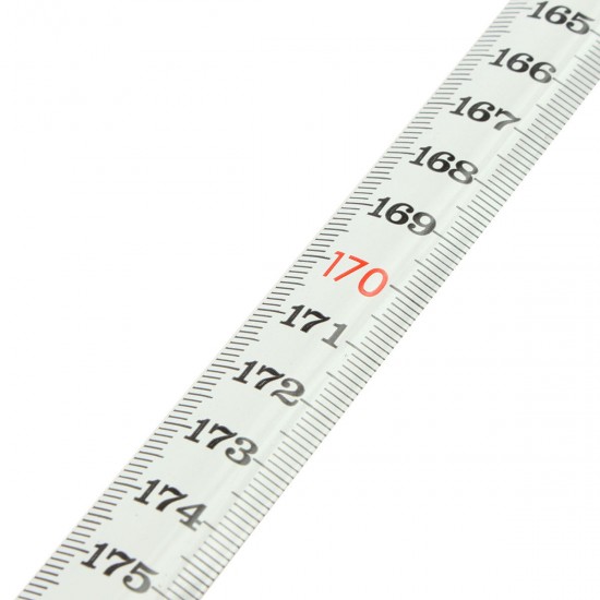 200cm Roll Ruler Wall Mounted Height Stadiometer Measure Metering Tape Tool