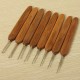 20pcs Bamboo Sewing Crochet Hooks Weave Knitting Needles