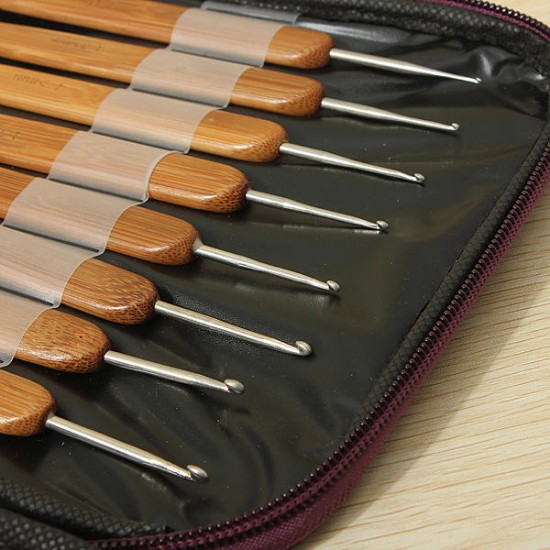 20pcs Bamboo Sewing Crochet Hooks Weave Knitting Needles 20pcs Bamboo Sewing Crochet Hooks Weave Knitting Needles