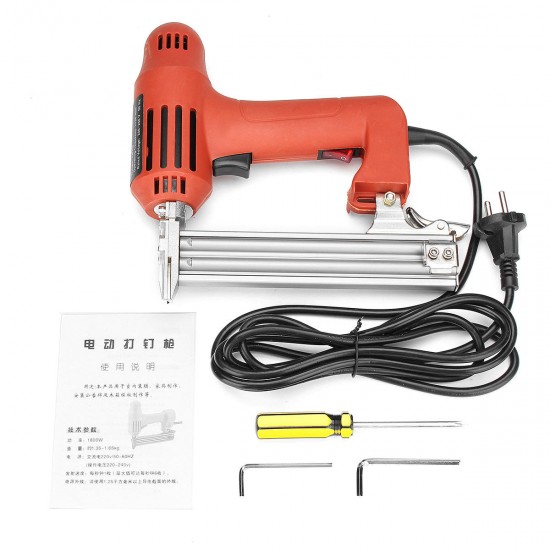 220V 1800W Brad Nail Staple Nailer Gun Industrial Grade Combo Nail Stapler Tool 220V 1800W Brad Nail Staple Nailer Gun Industrial Grade Combo Nail Stapler Tool