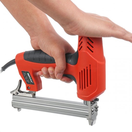 220V Electric Brad Nail U Type Staple Dual-Use StapleWoodworking Tools-Red 220V Electric Brad Nail U Type Staple Dual-Use StapleWoodworking Tools-Red